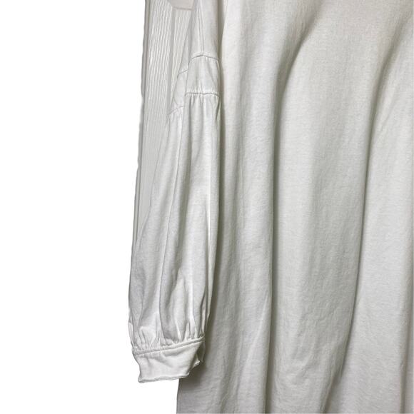 Umgee White Half Sleeve Oversized Top Small (2499) - Picture 2 of 6